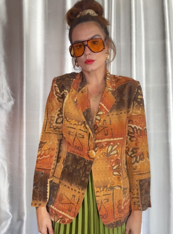Veste vintage Sarah B – Made in France – 100% Cupro