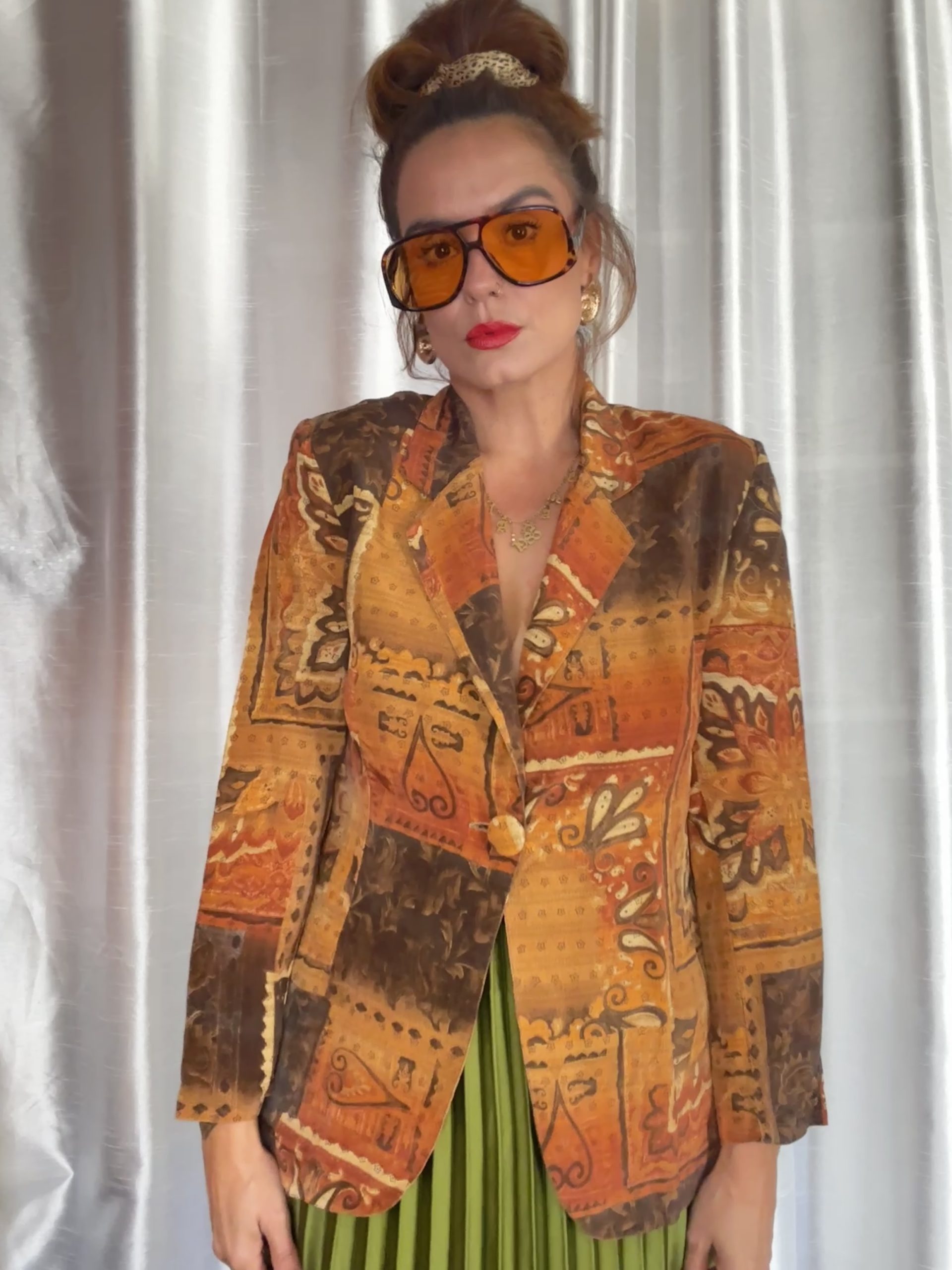 Veste vintage Sarah B – Made in France – 100% Cupro