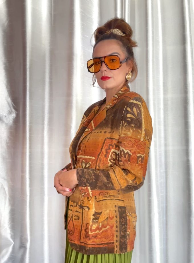 Veste vintage Sarah B – Made in France – 100% Cupro