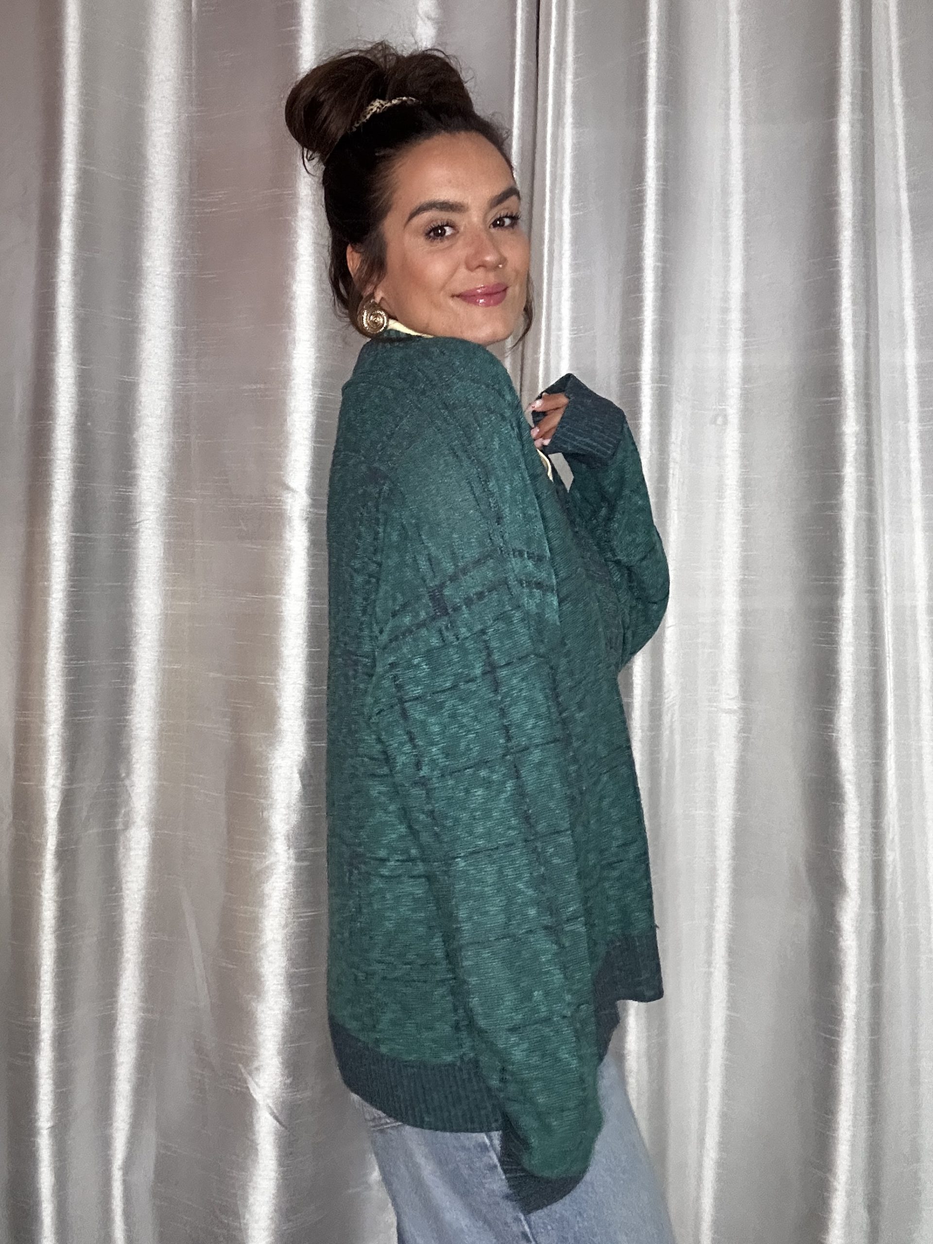 Pull Pierre Cardin 80/90’s – Maille Vert/Bleu – XL Made in France – Image 5